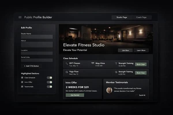 Public Profiles interface preview