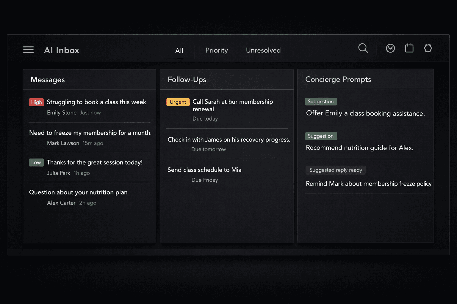 AI Inbox workflow visual