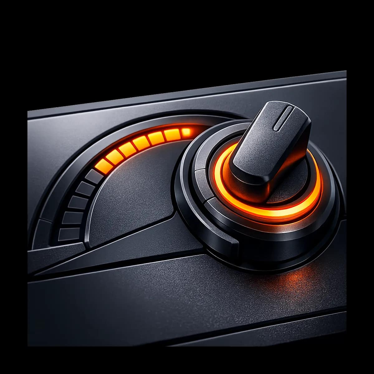A premium dark graphite hourglass-like capsule with a single Gymizen-orange path threading through it, symbolizing time-bound class packs and controlled exceptions.